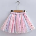 thumbnail image 2 of KAUOD Girls Sequins Tutu Skirts Cute Sparkle Pleated Tulle Princess Skirt Kids Toddler Mesh Breathable Short Dress Clothes, 2 of 9