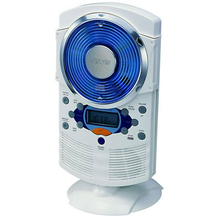 Jensen Shower AM/FM Clock Radio With CD Player, JCR-700