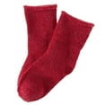 thumbnail image 2 of Lian LifeStyle Fantastic Children's 4 Pairs Wool Crew Socks Super Comfortable, Soft, and Durable LK0601 Size 6M-12M (Red), 2 of 4