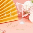 thumbnail image 4 of 8Pcs 2 Colors Ear Threads 18K Gold & 925 Sterling Silver Plated String Earring Threader 60mm Pull Through Threaded Long Chain with 925 Sterling Silver Pins and Loop for DIY DIY Earring Making, 4 of 9