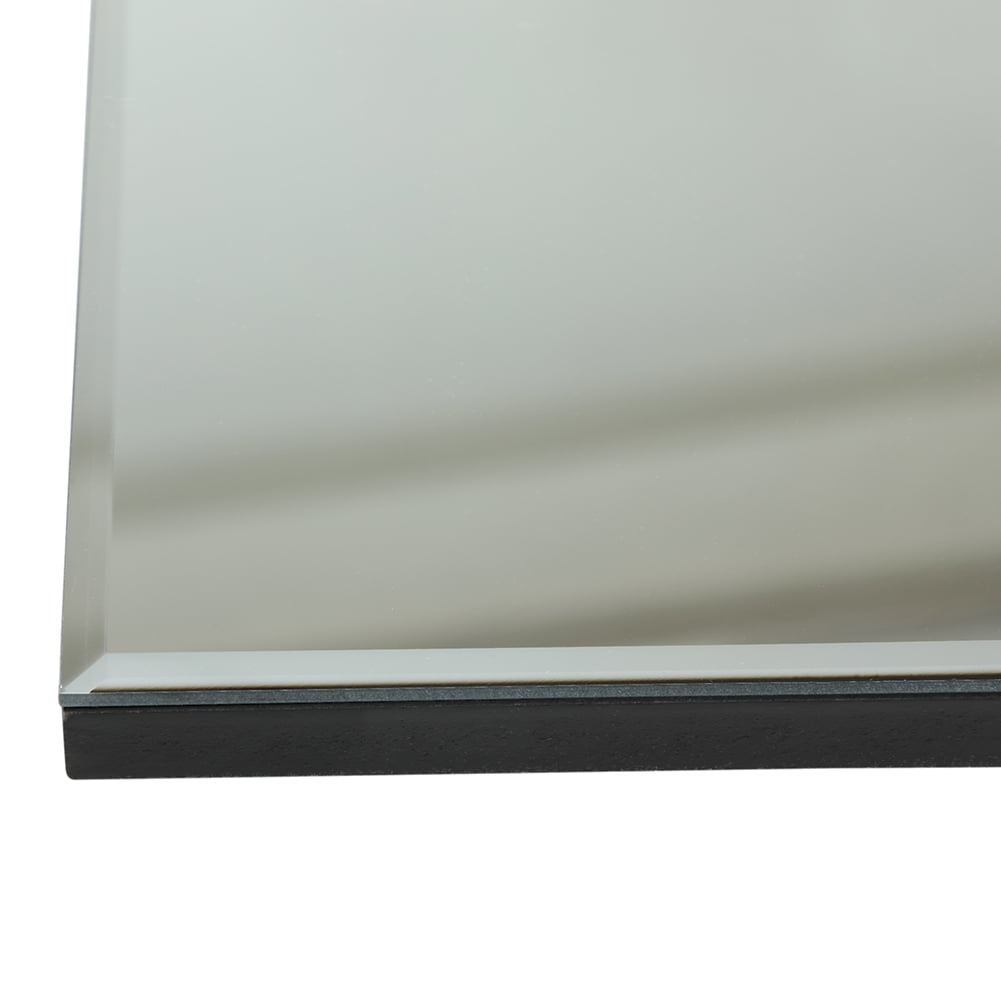 Kadyn 33.07"L x 26.77"W Mirror, Hanging Mirror for Wall, Wall Mirror with 2 high-quality metal hooks, Clear + Black