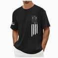 thumbnail image 4 of TOWED22 Men's Patriotic Shirts Distressed American Flag Workout Gym Muscle T-Shirts Black,3XL, 4 of 4