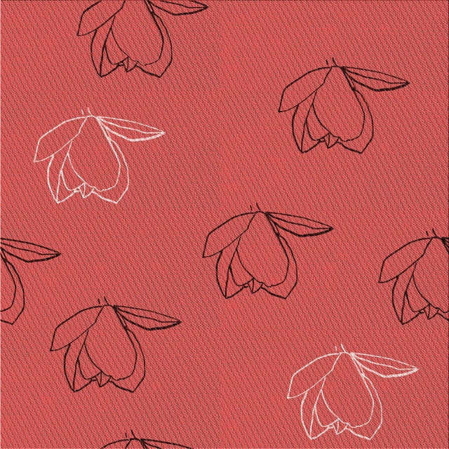 Ahgly Company Tapis d'Intérieur Lavable en Machine Carré Rouge, 4 Pieds Carré