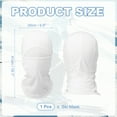 thumbnail image 2 of Uxcell Balaclava Ski Mask, Ski Balaclava Masks Full Face Sun Protection Windproof Breathable Scarf Neck Gaiter Cover Polyester& White -Fitting for (Skiing/Hunting/Cycling), 2 of 7