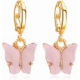 thumbnail image 1 of UBIUO Sparkly Charm Chic Butterfly Dangle Earrings Dainty Acrylic Colorful Animal Drop Hoop Earrings for Women Girls Jewelry Gift, 1 of 4