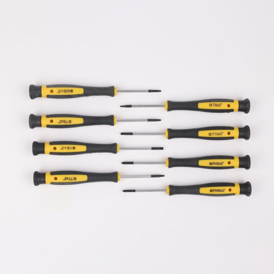 100-Piece Magnetic Screwdriver Set with Plastic Rack, Includes Slotted/Phillips/Torx Precision Drivers, Non-Slip Rubber Handles, Multi-Purpose Hand Tools, Ideal Gift for Handymen & DIY Enthusiasts