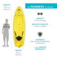 thumbnail image 4 of Lifetime Volt 8 ft 5 in Sit-On-Top Kayak, Yellow (90613), 4 of 16