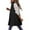 Black, variant on Fashionable Women's Long Down Vest Women's Casual Sleeveless Hooded Down Vest Jacket for Fall and Winter, Lightweight, Winter Clothes for Women,Army Green,L