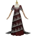 thumbnail image 2 of Rose Dewitt Bukater Costume - Red Dress Dinner Outfit for Women, 2 of 7