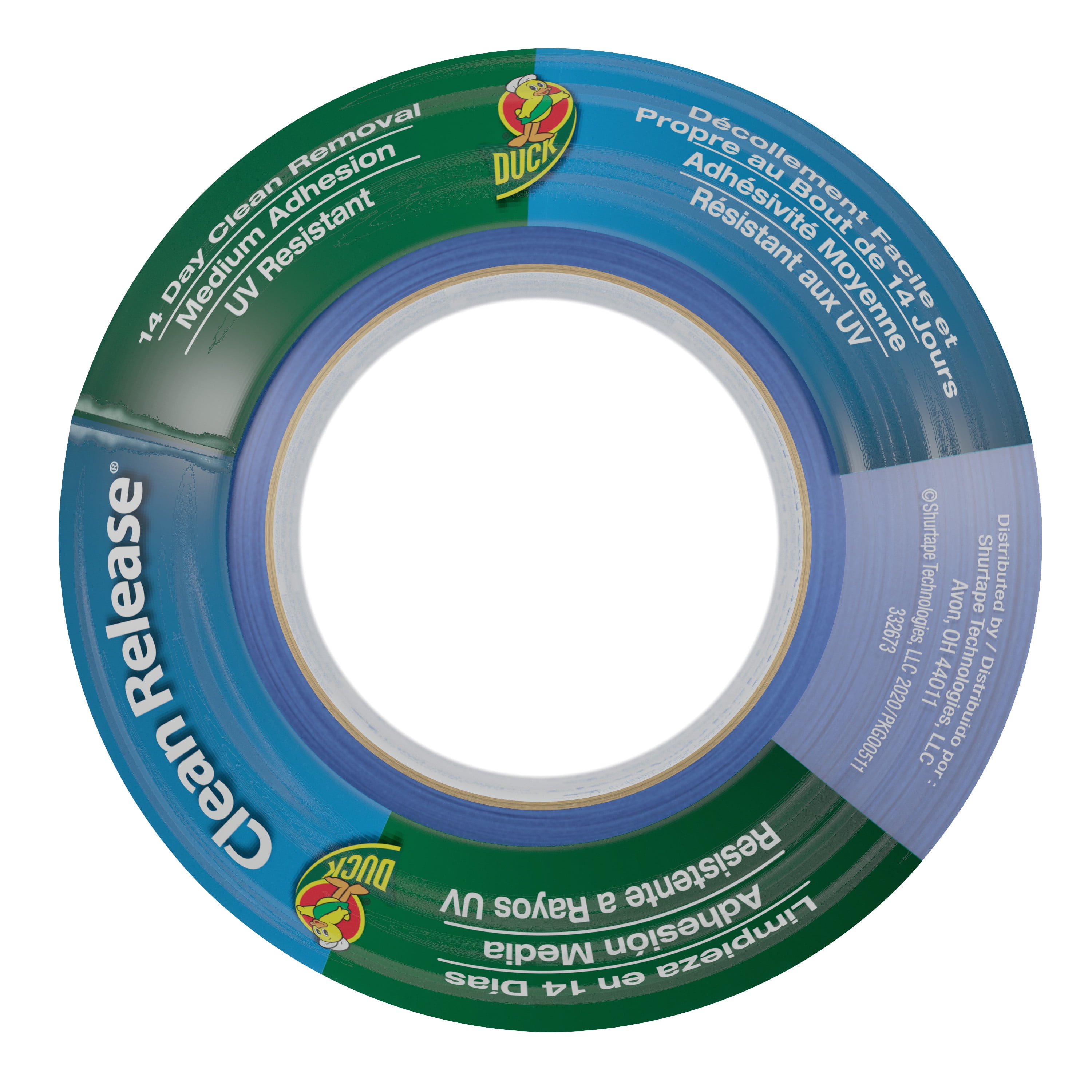 (4 pack) Duck Clean Release 1.88 in. x 60 yd. Blue Painter's Tape, 2 Rolls