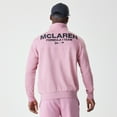 thumbnail image 2 of Men's New Era  Pink McLaren F1 Team Quarter-Zip Sweatshirt, 2 of 4