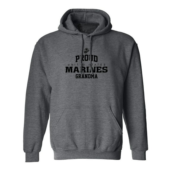 Proud Marines GRANDMA Adult Hooded Sweatshirt
