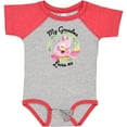 thumbnail image 3 of Inktastic Baby Flamingo My Grandma Loves Me with Flower Wreath Boys or Girls Baby Bodysuit, 3 of 5