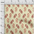 thumbnail image 1 of oneOone Polyester Lycra Light Yellow Fabric Floral Block Sewing Fabric By The Yard Printed Diy Clothing Sewing Supplies 56 Inch Wide, 1 of 4