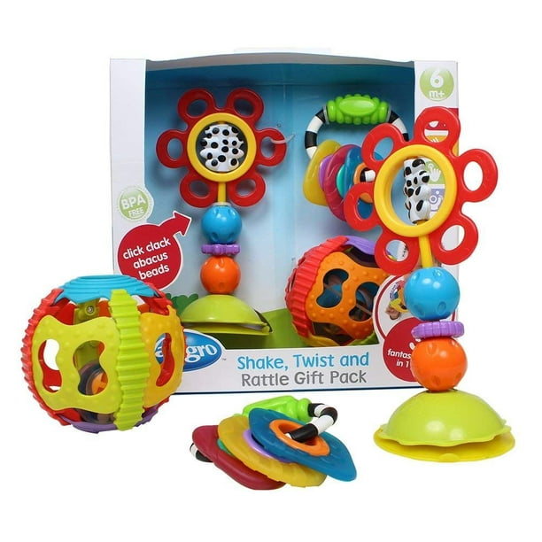 Shake, Twist, Rattle Gift Set Baby Toy by Playgro (0185258139)