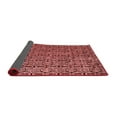 thumbnail image 2 of Ahgly Company Indoor Round Abstract Red Modern Area Rugs, 8' Round, 2 of 4