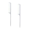 thumbnail image 2 of Stainless Steel Hair Comb - Fine Toothed Tail Comb (2pcs), 2 of 6