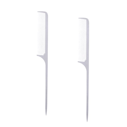 MLINS  2 Pcs Steel Hair Comb Hairdressing Fine Workmanship