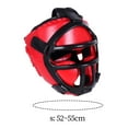 thumbnail image 3 of Casco de boxeo Cola Casco de boxeo cómodo para Muay Thai Grappling Karate Rojo, 3 of 8