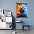thumbnail image 7 of Diamond Art Kit for Adults, Soccer Ball Fiery Ice Contrast Diamond Painting for Adults Beginners, 5D DIY Diamond Art Painting Kits, Colorful Diamond Painting Craft for Home Decor 12x16, 7 of 7