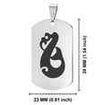 thumbnail image 2 of Stainless Steel Manaia (Guardian Spirit) Maori Symbol Dog Tag Pendant Necklace, 2 of 3