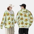 thumbnail image 4 of Kdxio Avocado Doing Sport Print Women Men Sun Protection UPF 50+ Jackets Zip Up Long Sleeve Hoodie Hiking Lightweight with Pockets, 4 of 7
