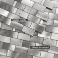 thumbnail image 2 of BeNice Peel and Stick Backsplash Kitchen Wall Tile Stickers Metal Panel Gray, 2 of 10