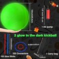 Glow in The Dark Kickball Set includes 10 Inch Dodgeball Playground