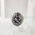 thumbnail image 2 of Snowflake Obsidian Mans Ring, Natural Snowflake Obsidian, Gents Ring, Silver Jewelry, 925 Silver Ring, Gift, Heavy Mens Ring, Arabic Design, Ottoman Style Ring, Christmas, Turkey Mens Signet Ring, 2 of 7