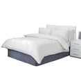 thumbnail image 1 of BedDecor 600 TC 100% Egyptian Cotton 3Pcs Reversible Duvet Set - Stripe (White, Full / Queen), 1 of 5