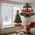 thumbnail image 3 of Stylish Metal Hanging Christmas Tree Wind Spinner - Festive Design with Ornaments & Lights for Garden & Yard Decor, 3 of 7