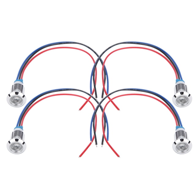 LEDs Rondes Étanches, Mini LED Rondes Haute Précision Pratiques Durables avec 12 Pcs pour l'Industrie