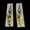 Golden, variant on 2pcs 3D Flame Reflective Decals for Cars & Motorcycles - Style & Safety to Your Ride