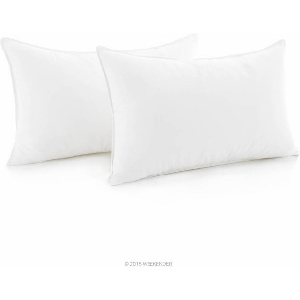 Weekender Down Alternative Pillow with Cotton Cover, Set of 2 Walmart