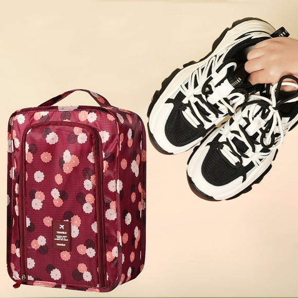 Bolsa organizadora de zapatos de viaje plegable con asa Caja organizadora de zapatos portátil multifuncional para casa,gimnasio y viajes Estilo coreano