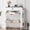 White/Black, variant on Modern Industrial Shoe Cabinet with 2 Flip Drawers, Barn Door Storage Stand