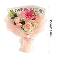 thumbnail image 2 of Décoration Maison Moderne, Fil Tricoté Rose Tournesol Simulation Fleur Étoile Produit Fini, 2 of 2
