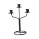 thumbnail image 3 of Candelabro cónico, candelabro de 3 brazos, candelabro de Metal para fiesta, soporte para velas para comedor, día de San Valentín, mantel, boda Negro, 3 of 9