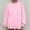 Pink #178, variant on WULMLEO Women Sweatshirts Plus Size Lightweight Pullover Tops Raglan Fall Gym Shirts Crew Neck Warm Sweater Long Sleeve Fashion Tops with Pockets Pink S