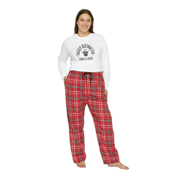 Distracted by Cows Women's Long Sleeve Pajama Set