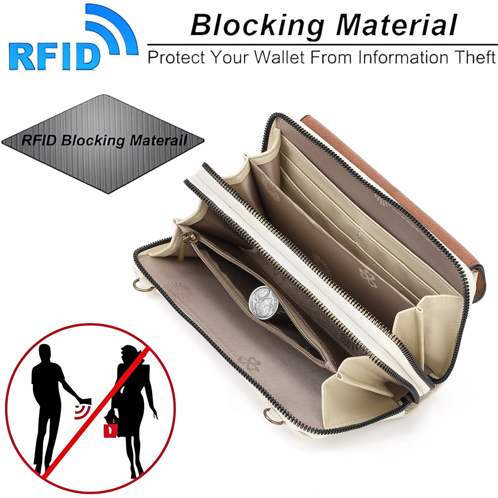 SENDEFN Small Crossbody Phone Purses for Women Vegan Leather Crossbody Bags Shoulder Handbags