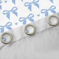 thumbnail image 4 of Manfei Girly Blue Bow-tie Curtains Pack of 2 (42x84 Each), Princess Bowknot Curtains Blackout, Cartoon Love Heart Print Bedroom Curtains, Window Curtains Bedroom Decor, 4 of 6