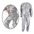 thumbnail image 2 of Fitness Sauna Suit Exercise Gym Home Workout Cardio Sweat Suit Hoodie Pieces Running Pants Yellow XXL, 2 of 9
