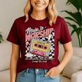 thumbnail image 4 of Retro Cassette Made To Worship Psalms Christian Music, Jesus Shirt, Easter Shirt, Christian Easter TShirt, He Has Rizzen Tee, 4 of 5