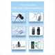 thumbnail image 4 of Auricular con Clip para Negocios, Manos , Bluetooth V5.4, Pantalla LCD, Auriculares Inalámbricos con Cancelación de Ruido para Llamadas B, 4 of 5