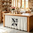 thumbnail image 6 of Letter N Cabinet Curtain 32"Wx55"L, Dustproof Pantry Door Curtain with Self Adhesive Tape, Monogram Words Tall Storage Cover Privacy Drape for Bathroom Kitchen Laundry Room, 6 of 9