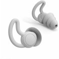 thumbnail image 1 of Reusable Silicone Earplugs for Sleeping, Swimming, Studying, Concerts - 40dB Noise Reduction, Hearing Protection(Grey), 1 of 5