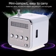 thumbnail image 4 of TD-V26 Mini Radio FM Altavoces digitales con receptor Compatible con tarjeta TF (Plata), 4 of 9