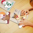 thumbnail image 4 of Anditoy Paquete de 4 rompecabezas de madera navideños para niños pequeños juguetes navideños rellenos de calcetines navideños regalos para fiestas, 4 of 4
