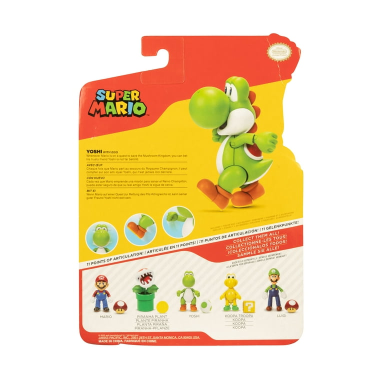 World of Nintendo Super Mario Green Yoshi 4 Inch Articulated World of Nintendo Super Mario Green Yoshi 4 Inch Articulated